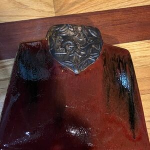 NAADAM Red and Black Vase